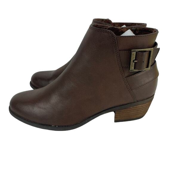 B.O.C. LYDIA BACK BELT COMFORT BOOTIE IN BROWN NWOB WOMEN'S SIZE 9.5M - Picture 8 of 13